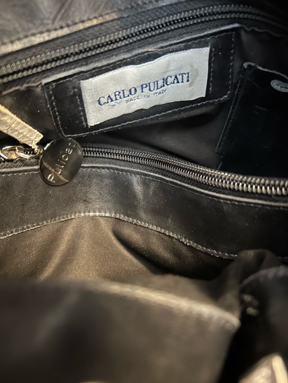 Vintage Carlo Pulicati Leather Handbag - Picture 2 of 11